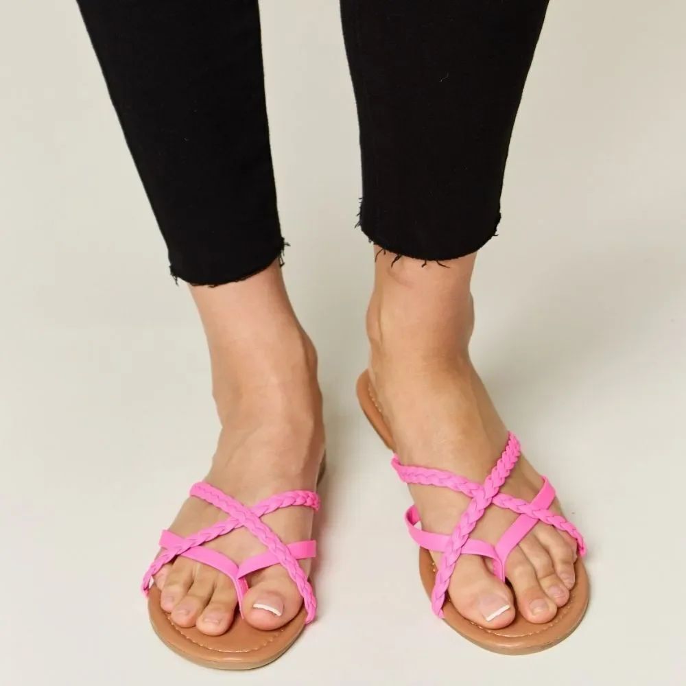 Pink Strappy Sandals